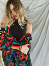 Load image into Gallery viewer, Chunky Hand-knit Southwestern Sweater - Size M/L
