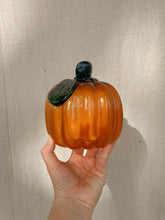 Load image into Gallery viewer, Orange Glass Pumpkin