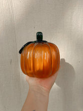 Load image into Gallery viewer, Orange Glass Pumpkin
