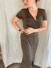 Load image into Gallery viewer, Dark Olive Green Maxi Dress