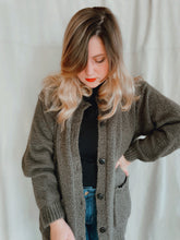 Load image into Gallery viewer, Olive Green Cardigan - Size L