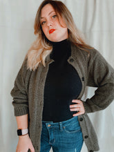 Load image into Gallery viewer, Olive Green Cardigan - Size L