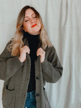 Load image into Gallery viewer, Olive Green Cardigan - Size L