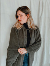 Load image into Gallery viewer, Olive Green Cardigan - Size L