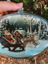 Load image into Gallery viewer, Santa Sleigh Ornament