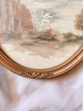 Load image into Gallery viewer, Gold Framed Swan Landscape