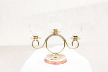 Load image into Gallery viewer, Gold and Glass Candelabra