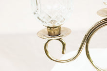 Load image into Gallery viewer, Gold and Glass Candelabra