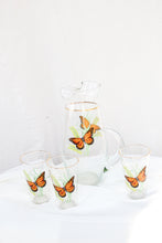 Load image into Gallery viewer, Butterfly Pitcher and Trio of Glasses
