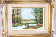 Load image into Gallery viewer, Fall Painting in Gilded Frame