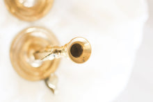Load image into Gallery viewer, Brass Half Taper Candle Holders