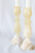 Load image into Gallery viewer, Pair of Onyx Candle Holders