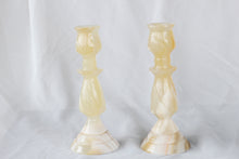 Load image into Gallery viewer, Pair of Onyx Candle Holders