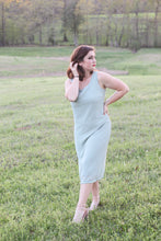 Load image into Gallery viewer, Sage Green Midi Dress