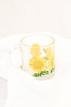 Load image into Gallery viewer, Glass Sunflower Coffee Mug