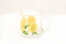 Load image into Gallery viewer, Glass Sunflower Coffee Mug