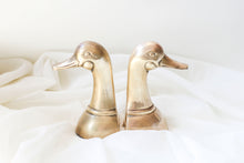 Load image into Gallery viewer, Brass Duck Bookends