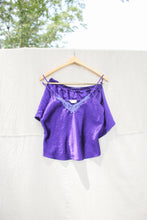 Load image into Gallery viewer, Purple Silk Pajama Set - Size Medium