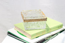 Load image into Gallery viewer, Glass and Gold Trinket Box