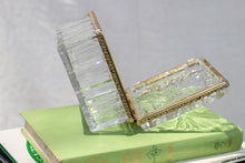 Load image into Gallery viewer, Glass and Gold Trinket Box