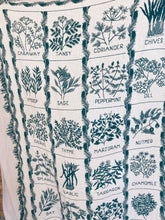 Load image into Gallery viewer, Green and White Herb Blanket