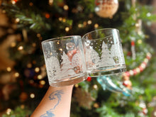 Load image into Gallery viewer, Pair of Glass Christmas Mugs