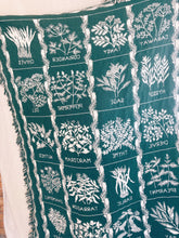 Load image into Gallery viewer, Green and White Herb Blanket