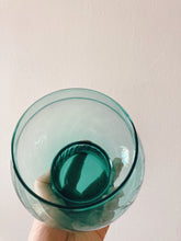Load image into Gallery viewer, Handblown Teal Hurricane Vase