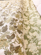 Large Green Floral Throw
