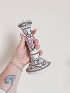Painted Floral Candle Holders