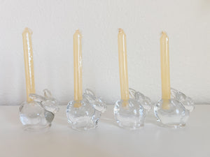 Crystal Bunny Candle Holders