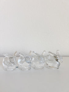Crystal Bunny Candle Holders
