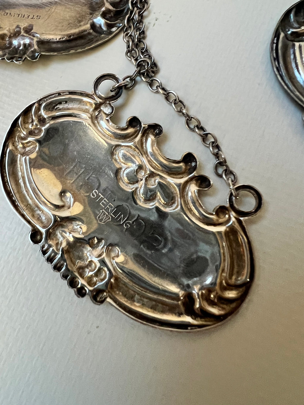 Sterling Silver Decanter Tags