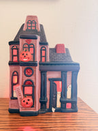 Light Up Ceramic Haunted House