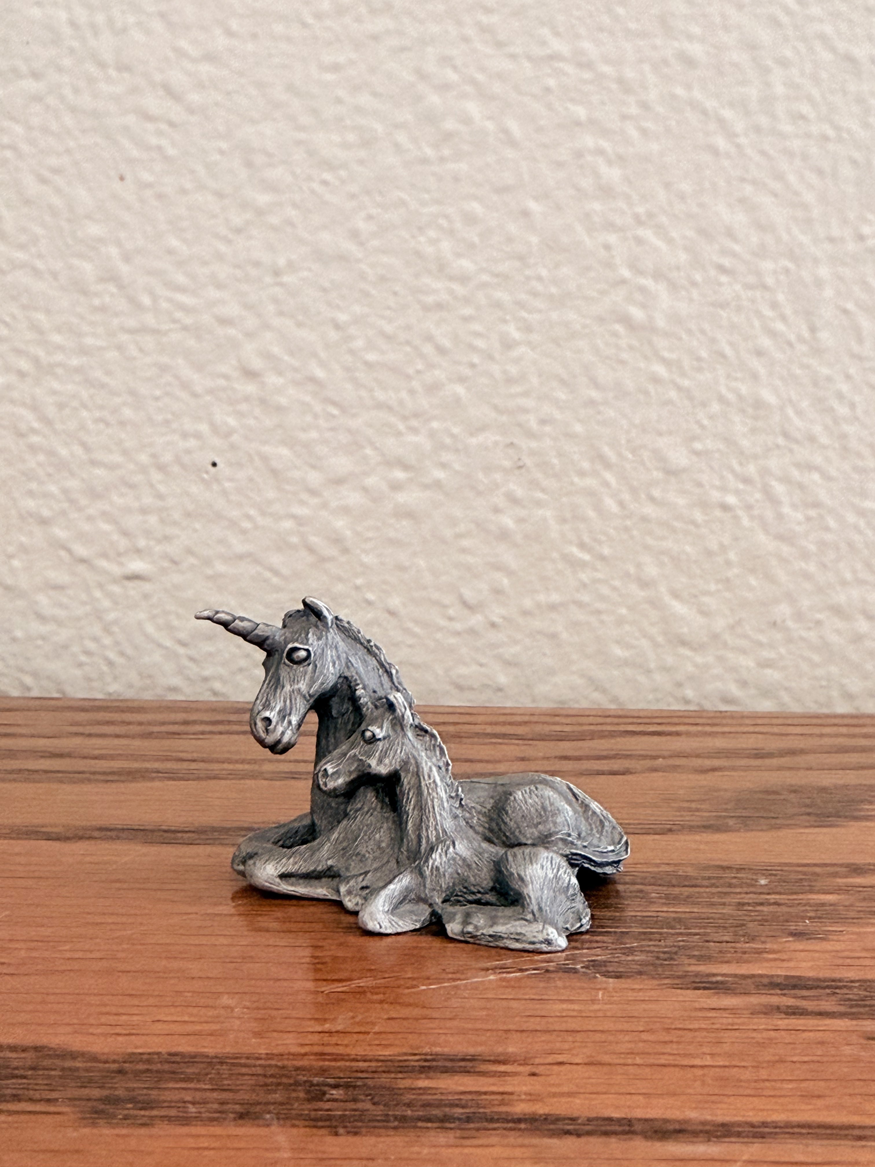 Pewter Unicorn Figurine