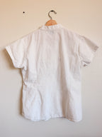 Galapagos White Cotton Blouse - Size M