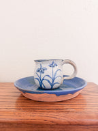 Blue Handthrown Plate