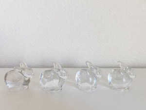 Crystal Bunny Candle Holders