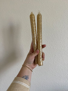 Vintage Scalloped Taper Candles