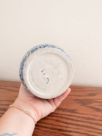 Blue and White Stoneware Vase