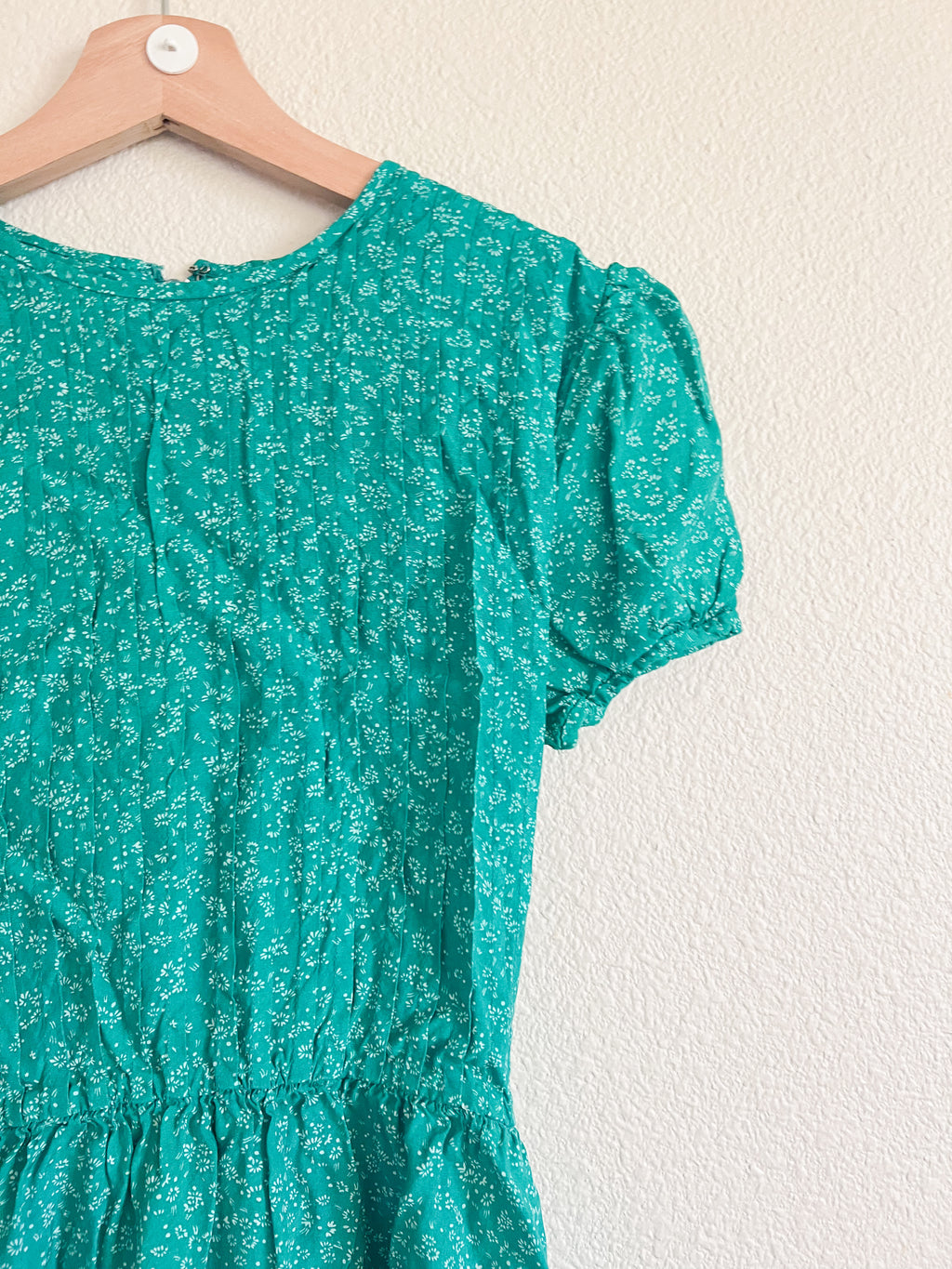 Green Floral Midi Dress - Size 6