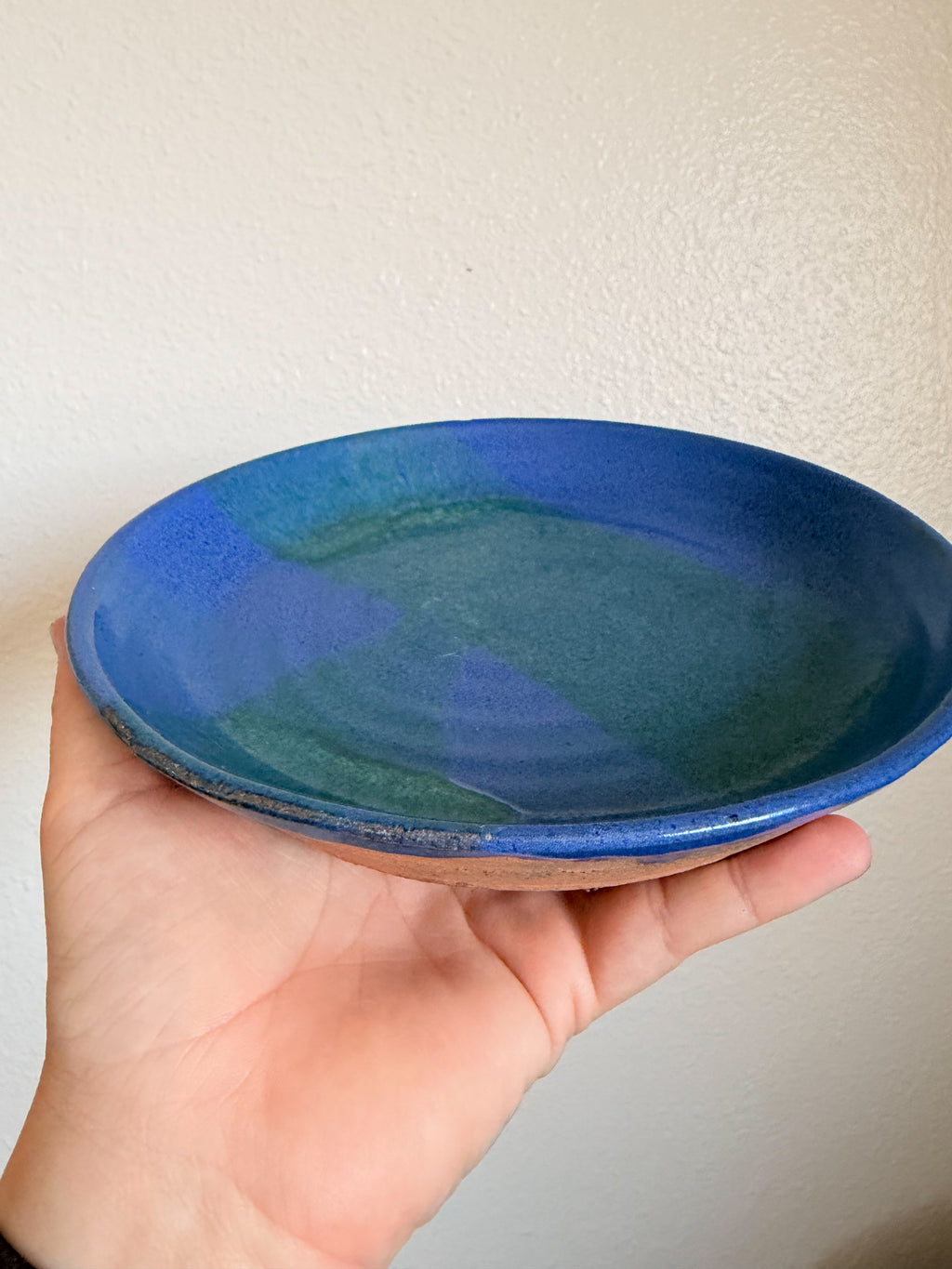 Blue Handthrown Plate