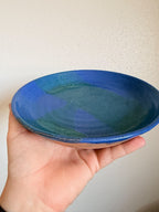 Blue Handthrown Plate