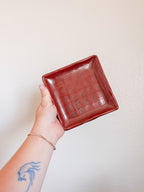 Checkered Ceramic Dish