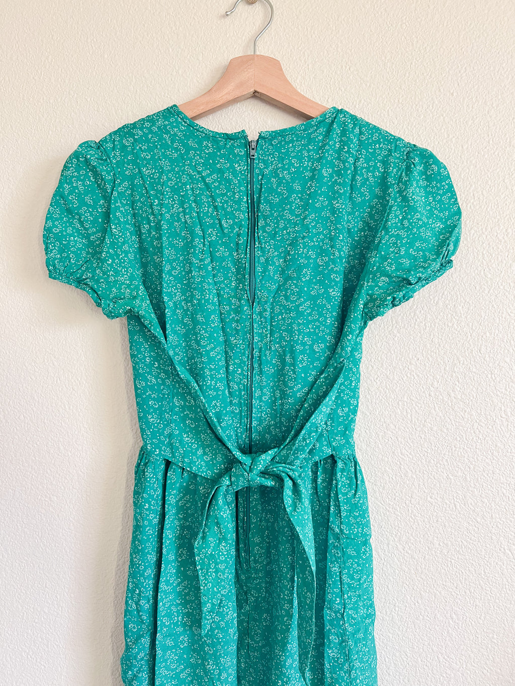 Green Floral Midi Dress - Size 6