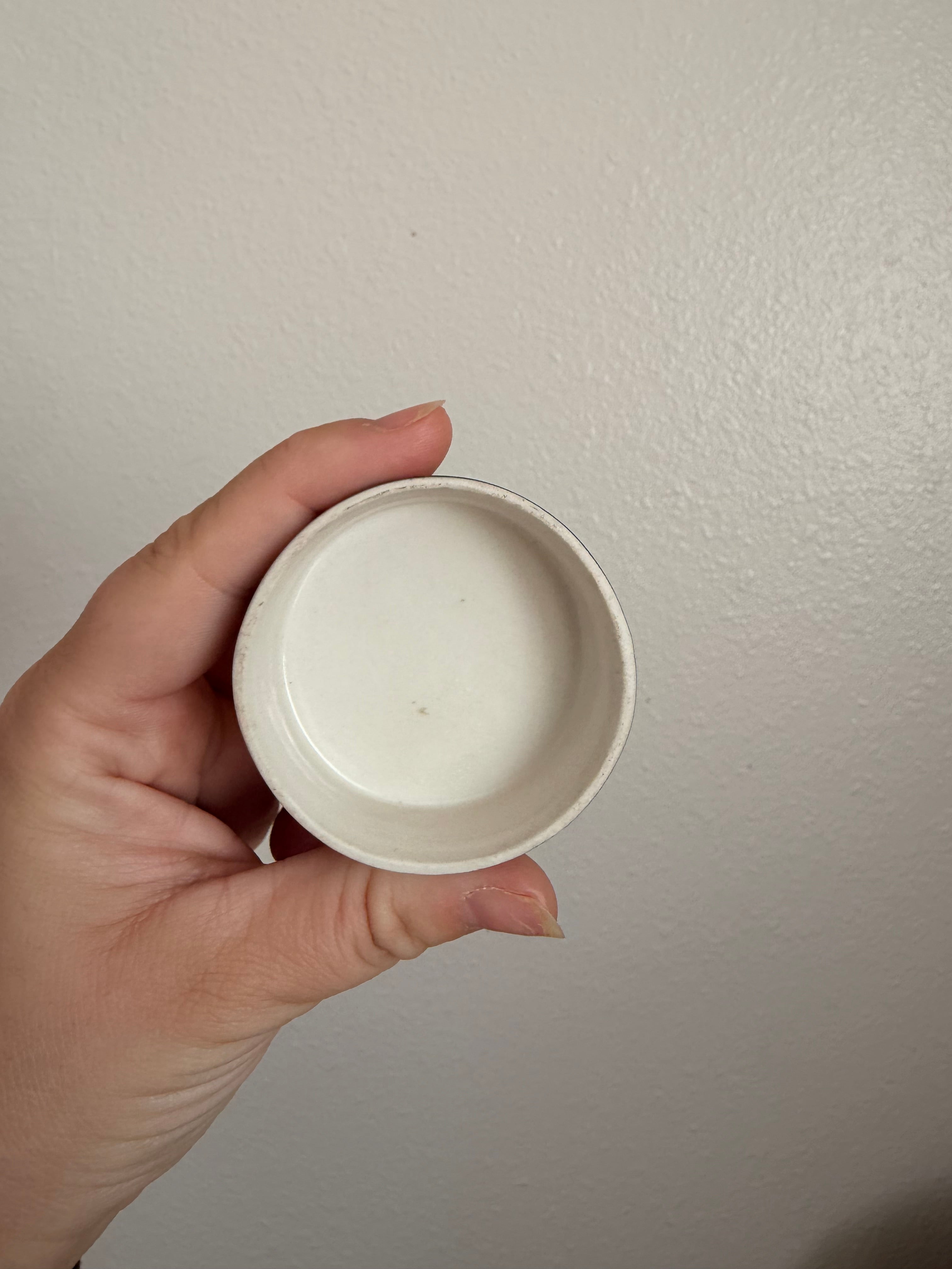 Tiny Blue and White Trinket Dish