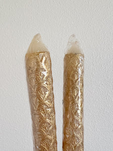 Vintage Scalloped Taper Candles
