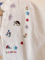 Galapagos White Cotton Blouse - Size M