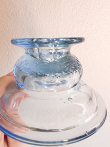 Mismatched Light Blue Candle Holders