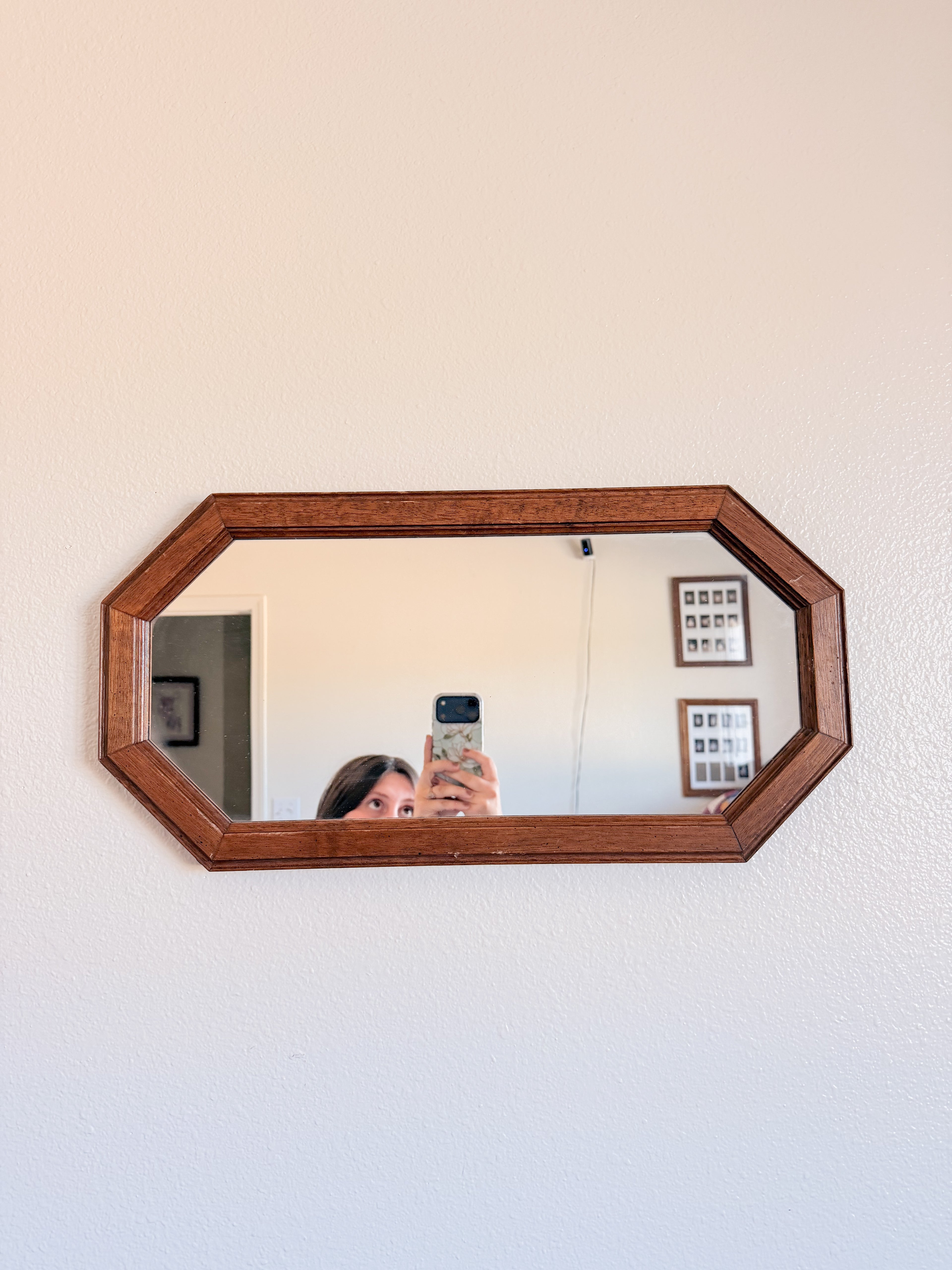 Wooden Octagonal Mirrors